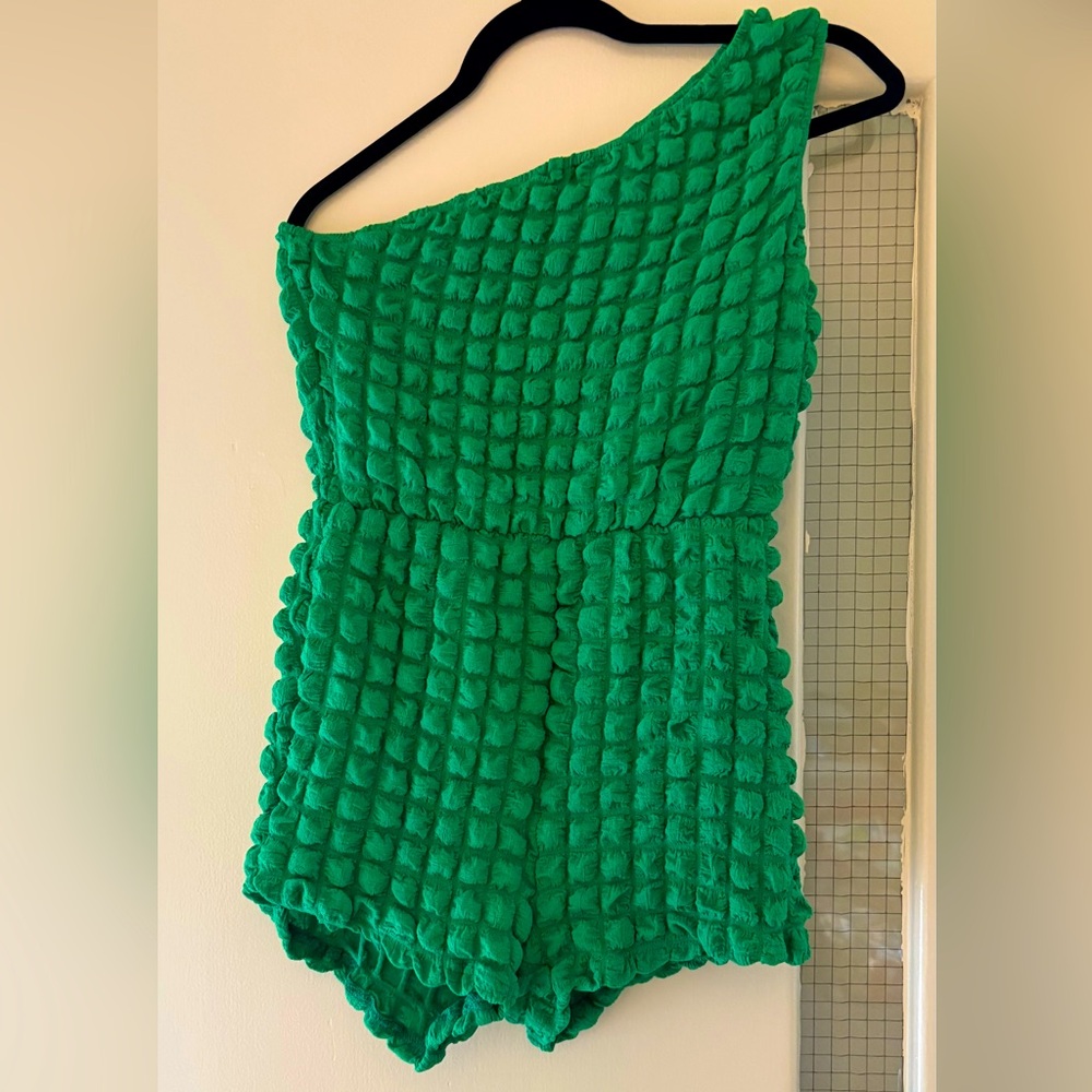 SHEIN Rafferiza One Shoulder Unitard Romper